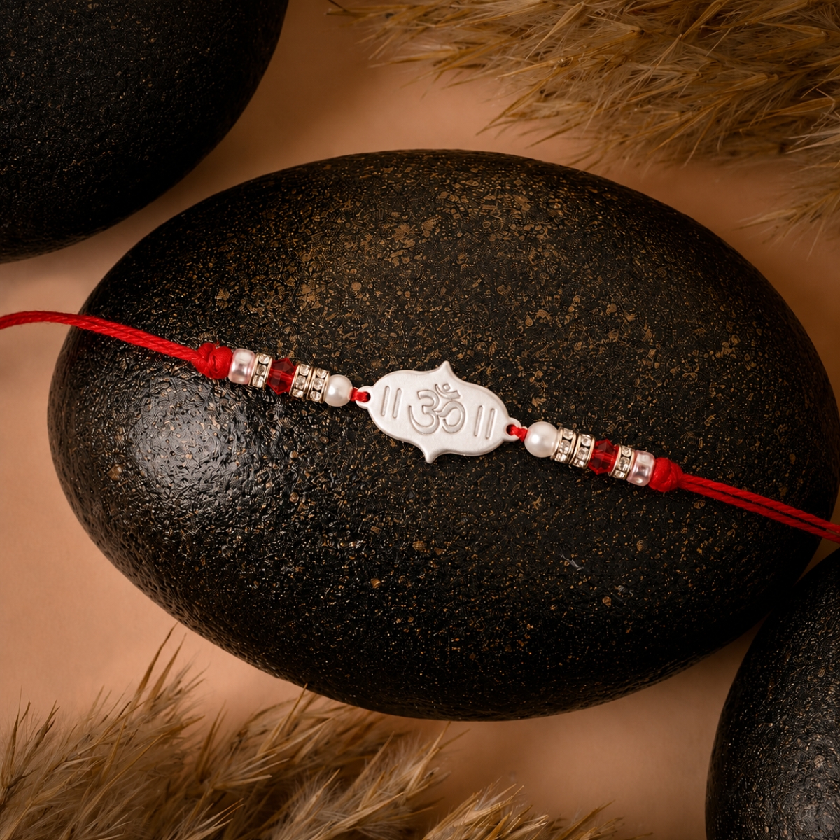 925 Sterling Silver Rakhi Om Symbol Design